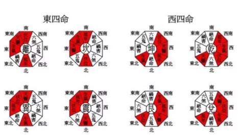 震宅|八宅风水：东四命与西四命速查表，看看你的住宅是否。